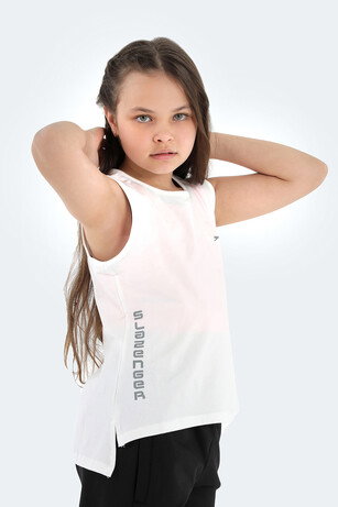 Slazenger DYLAN IN Kız Çocuk Beyaz Tişört