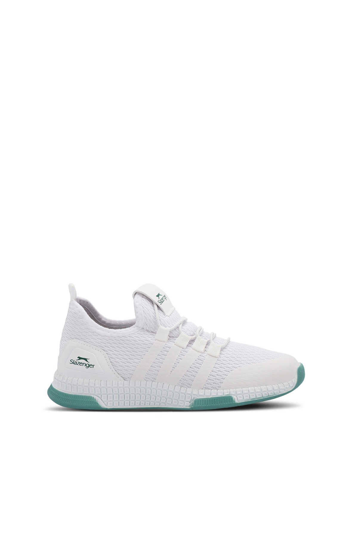 Slazenger - EBBA I Sneaker Erkek Çocuk Ayakkabı Beyaz / Yeşil
