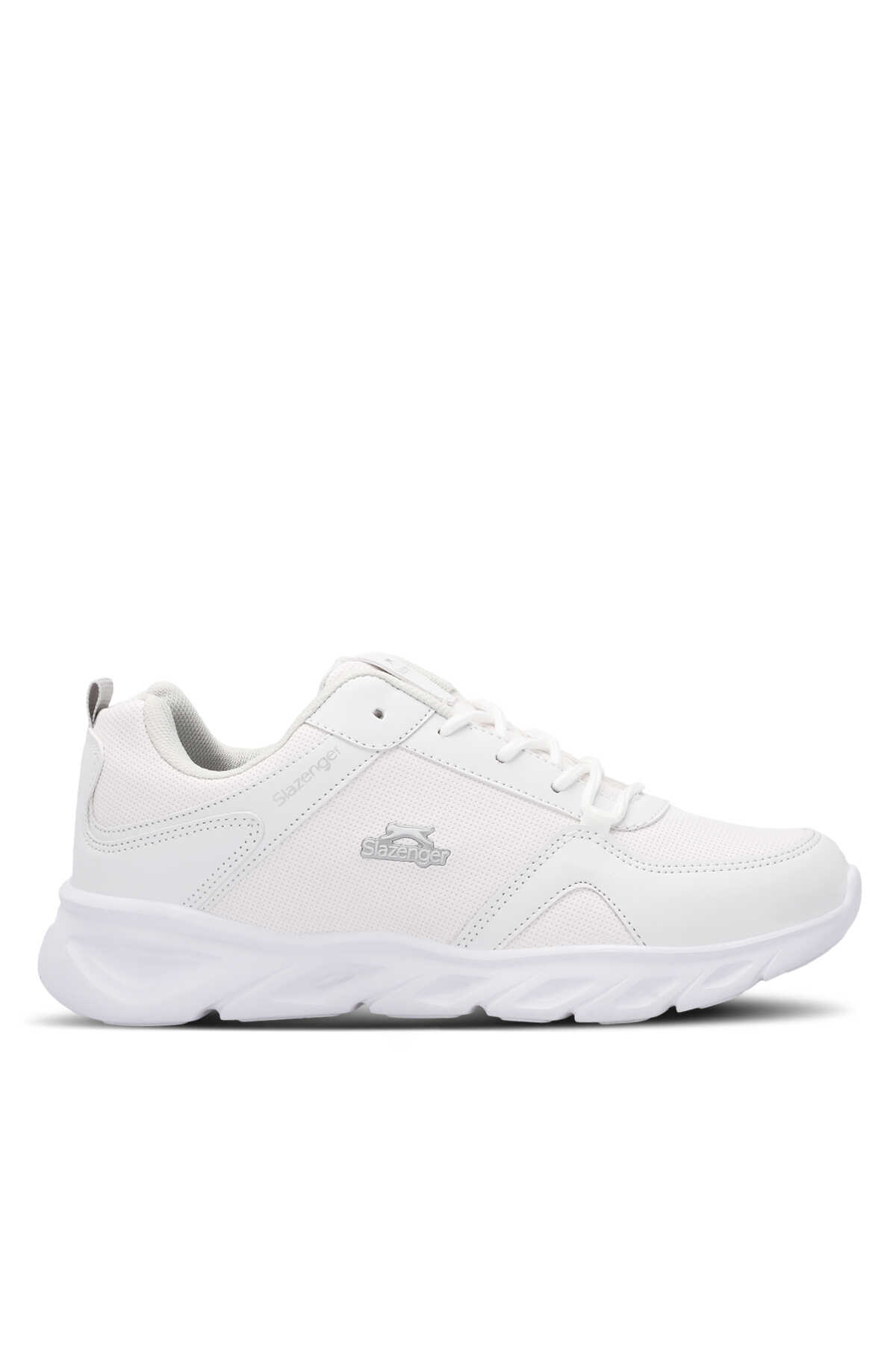 Slazenger - Slazenger ECHO Erkek Beyaz / Gri Koşu & Yürüyüş Spor Ayakkabısı