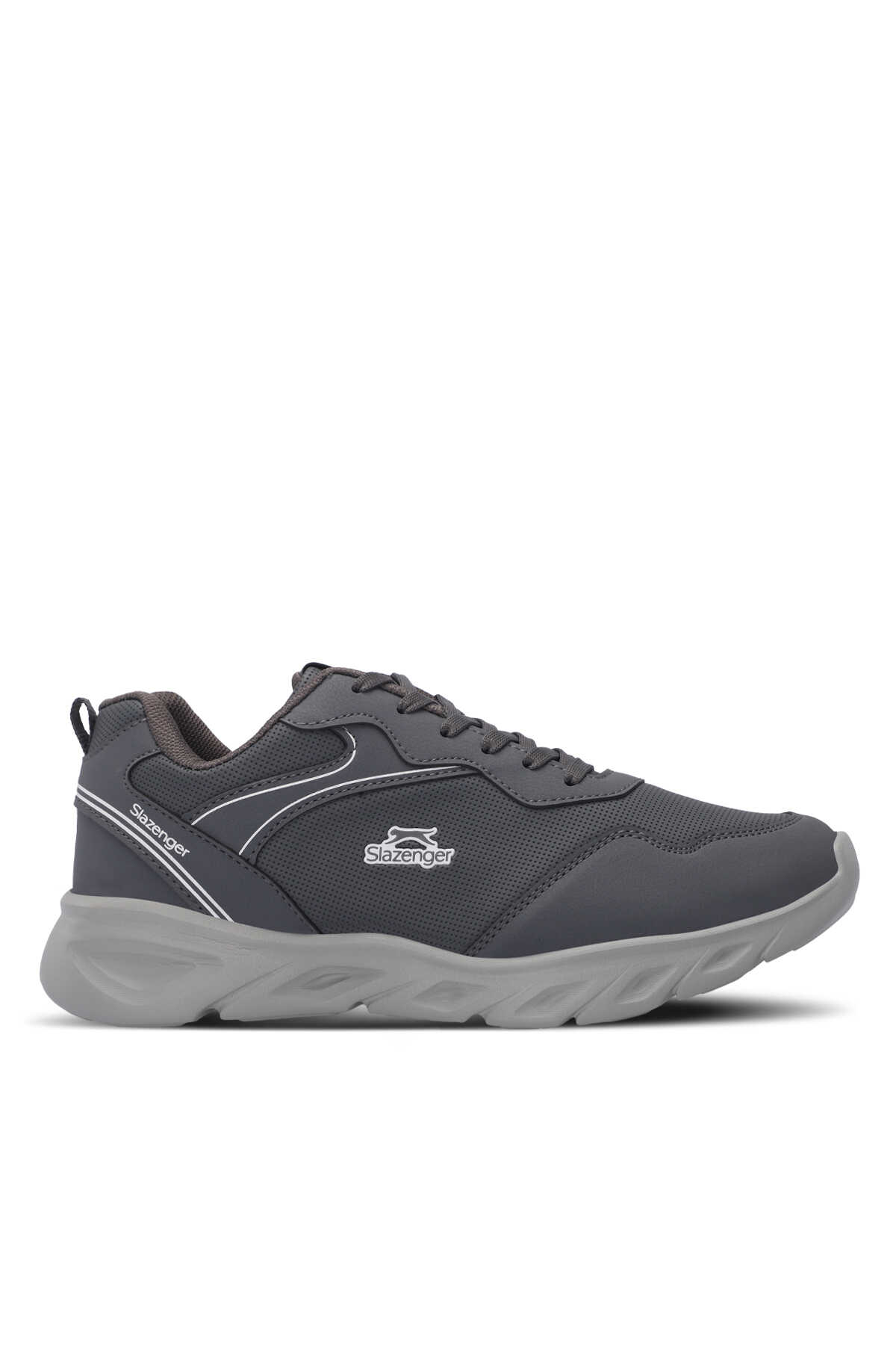 Slazenger - Slazenger ENDRICK I Erkek Koyu Gri Koşu & Yürüyüş Spor Ayakkabısı