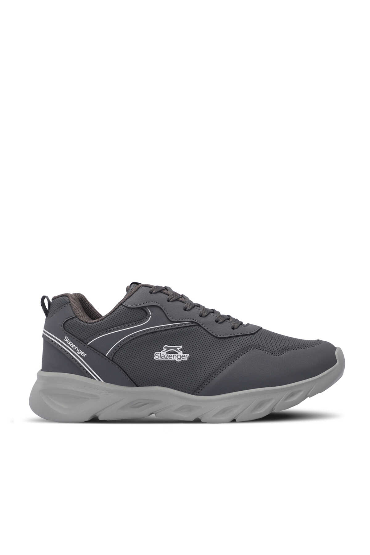 Slazenger - Slazenger ENDRICK I K Unisex Sneaker Ayakkabı Koyu Gri