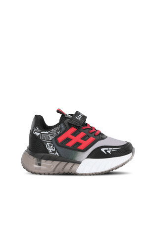 Slazenger ENZO I Unisex Çocuk Siyah / Kırmızı Günlük Spor Ayakkabısı