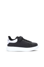 Slazenger - Slazenger EQUAL Unisex Çocuk Cırtlı Siyah / Beyaz Günlük Spor Ayakkabısı