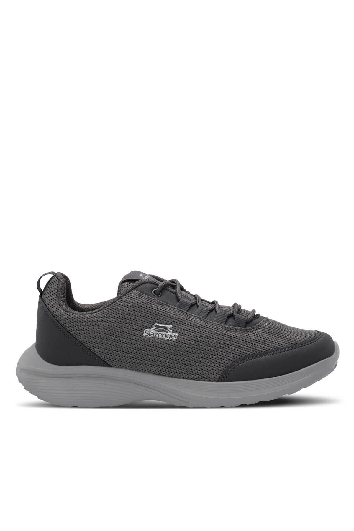 Slazenger - Slazenger EQUINOX I Büyük Beden Erkek Koyu Gri Koşu & Yürüyüş Spor Ayakkabısı