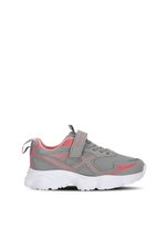 Slazenger - Slazenger FAST TRACK I Kız Çocuk Cırt Cırtlı Gri / Pembe Günlük Spor Ayakkabısı