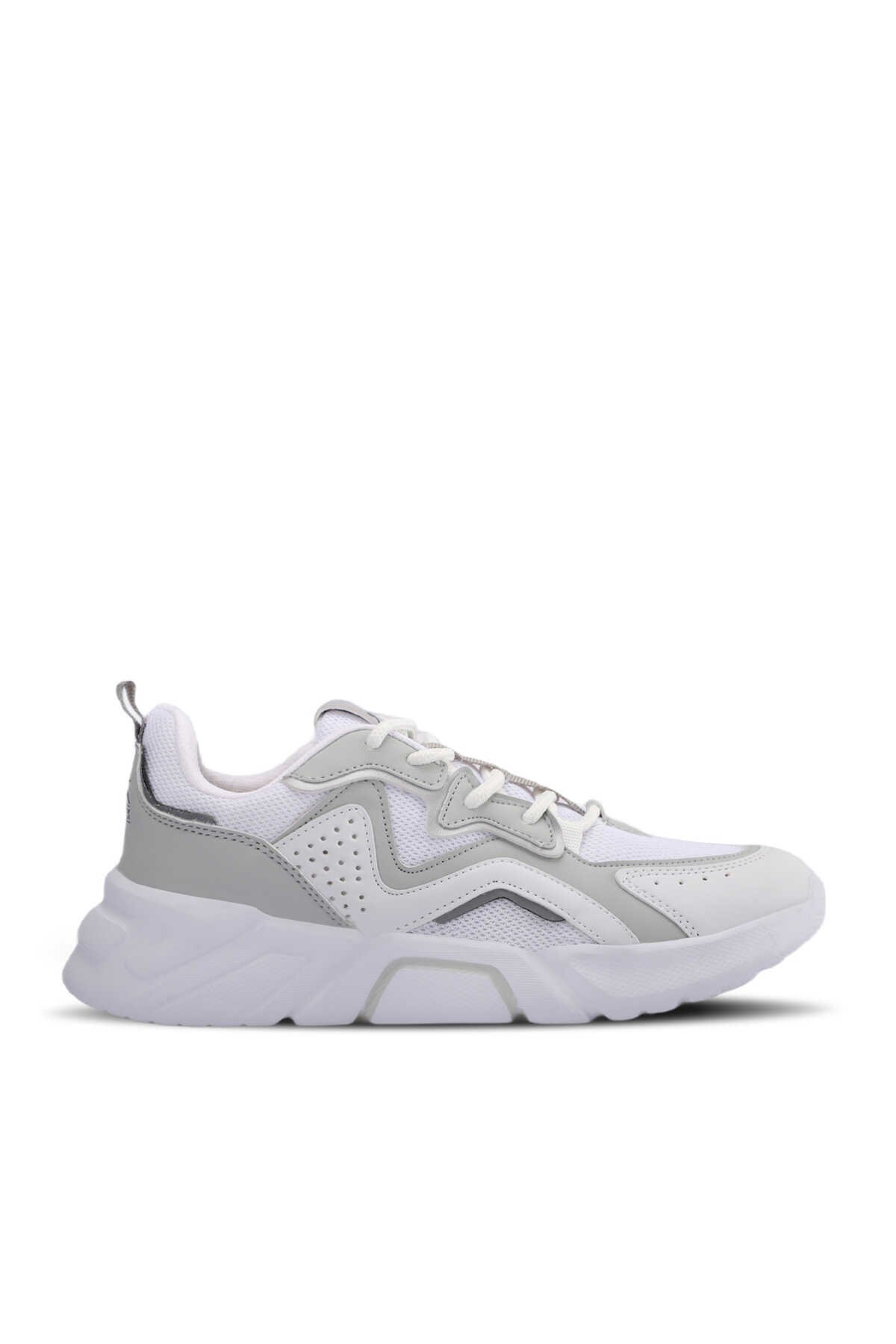 Slazenger - FELIX Sneaker Kadın Ayakkabı Beyaz / Gümüş