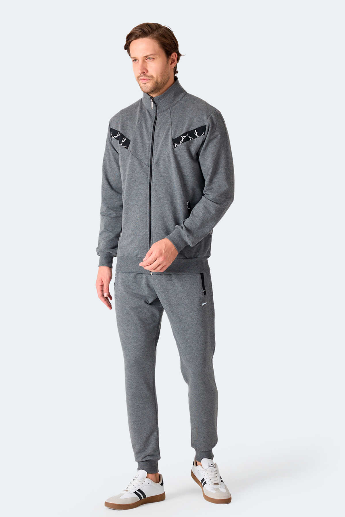 Slazenger FELON Erkek Fermuar Cepli Antrasit Eşofman Takımı Slazenger FELON Erkek Fermuar Cepli Antrasit Eşofman Takımı