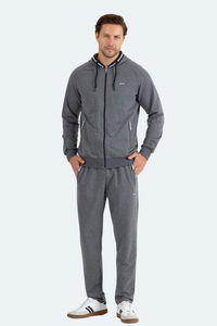 Slazenger - Slazenger FENDER Erkek Kapüşonlu Fermuarlı Antrasit Eşofman Takımı Slazenger - Slazenger FENDER Erkek Kapüşonlu Fermuarlı Antrasit Eşofman Takımı