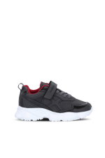 Slazenger - Slazenger FIFFY Unisex Çocuk Cırtlı Koyu Gri / Kırmızı Günlük Spor Ayakkabısı