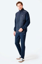 Slazenger - Slazenger FIORA Erkek Fermuarlı Dik Yaka Cepli Lacivert Eşofman Takımı Slazenger - Slazenger FIORA Erkek Fermuarlı Dik Yaka Cepli Lacivert Eşofman Takımı