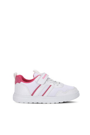 Slazenger FIORA Kız Çocuk Cırt Cırtlı Beyaz / Fuşya Günlük Spor Ayakkabısı 