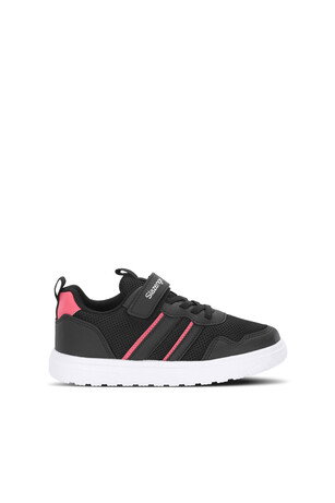 Slazenger FIORA Kız Çocuk Cırt Cırtlı Siyah / Pembe Günlük Spor Ayakkabısı 