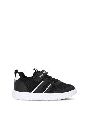 Slazenger FIORA Unisex Çocuk Cırt Cırtlı Siyah / Beyaz Günlük Spor Ayakkabısı 