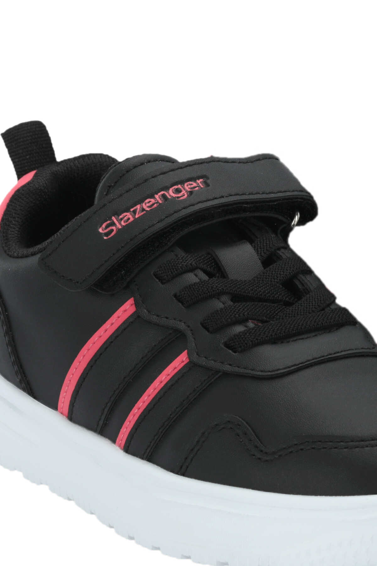Slazenger FIVORA Kız Çocuk Cırtlı Siyah / Fuşya Günlük Spor Ayakkabısı - 4
