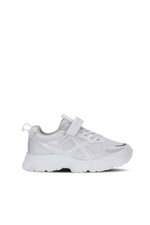 Slazenger - Slazenger FIZZY Unisex Çocuk Cırt Cırtlı Beyaz / Gümüş Günlük Spor Ayakkabısı