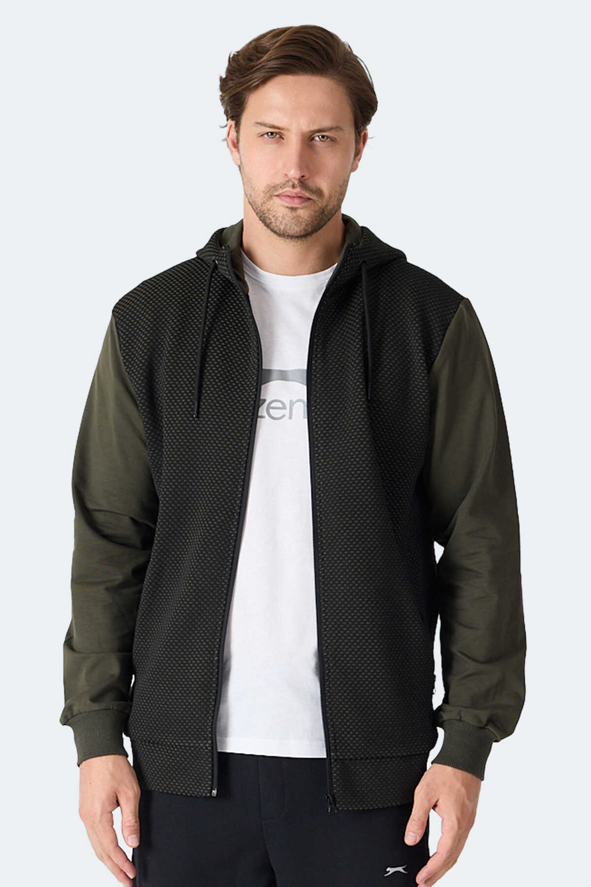 Slazenger - Slazenger FLAME Erkek Haki Sweatshirt