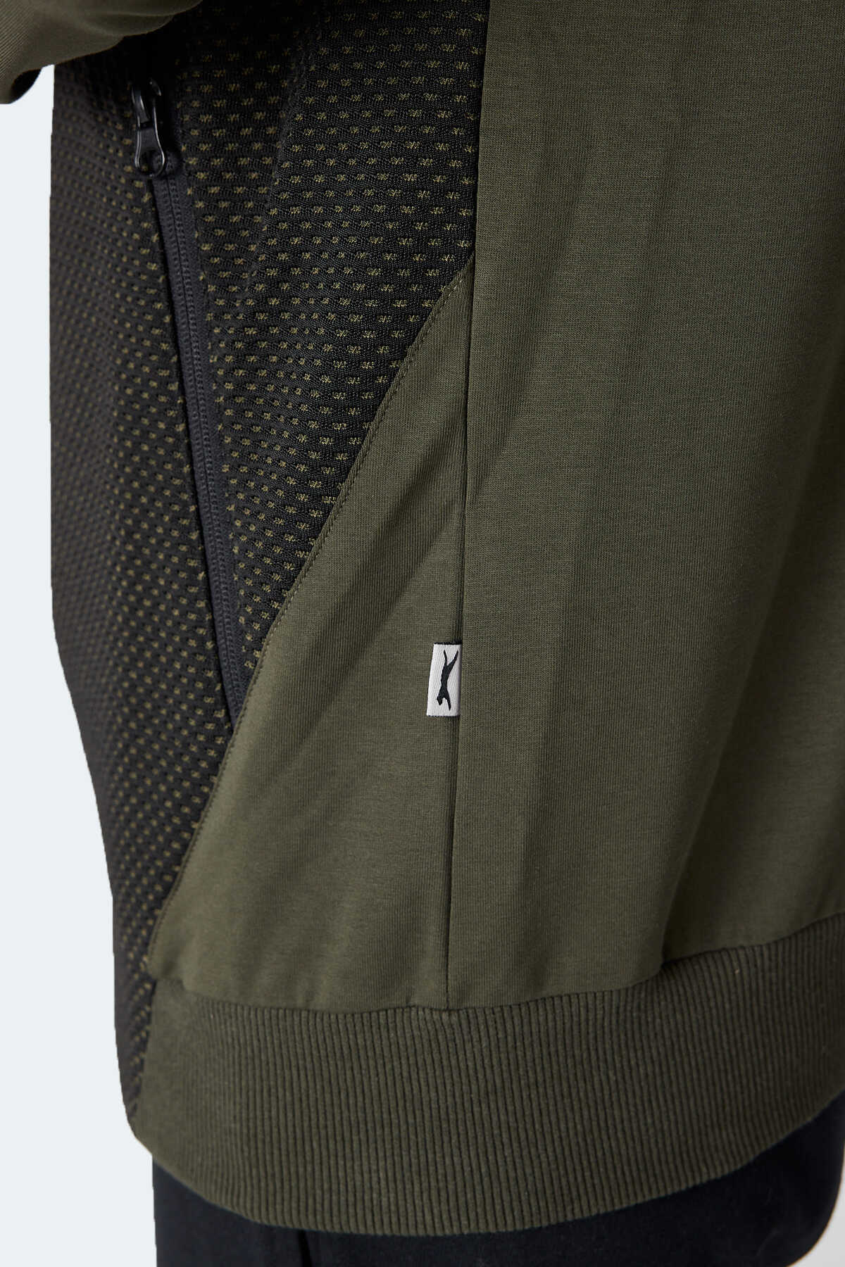 Slazenger FLAME Erkek Kapüşonlu Cepli Haki Sweatshırt Slazenger FLAME Erkek Kapüşonlu Cepli Haki Sweatshırt