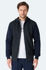 Slazenger - Slazenger FLAME Erkek Kapüşonlu Cepli Lacivert Sweatshırt Slazenger - Slazenger FLAME Erkek Kapüşonlu Cepli Lacivert Sweatshırt