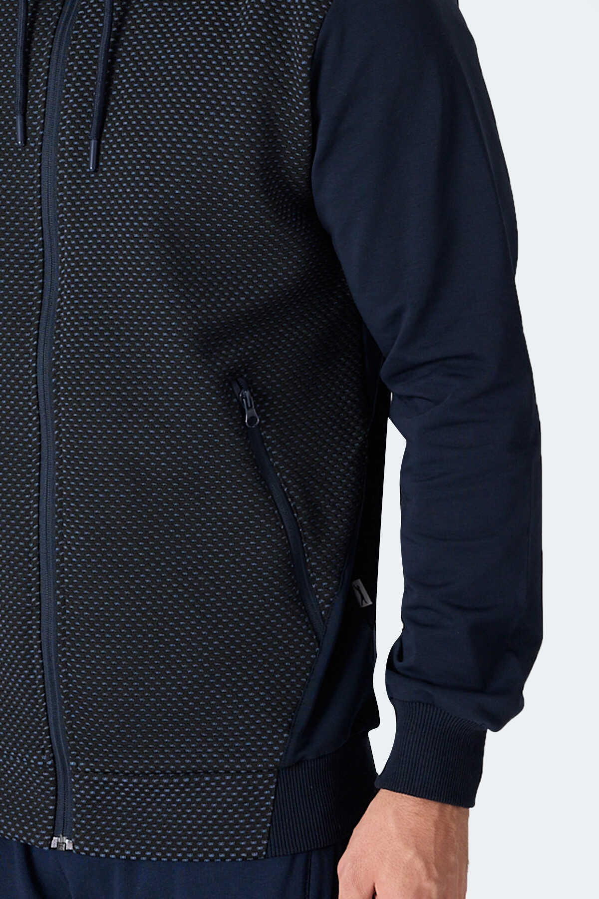 Slazenger FLAME Erkek Kapüşonlu Cepli Lacivert Sweatshırt Slazenger FLAME Erkek Kapüşonlu Cepli Lacivert Sweatshırt