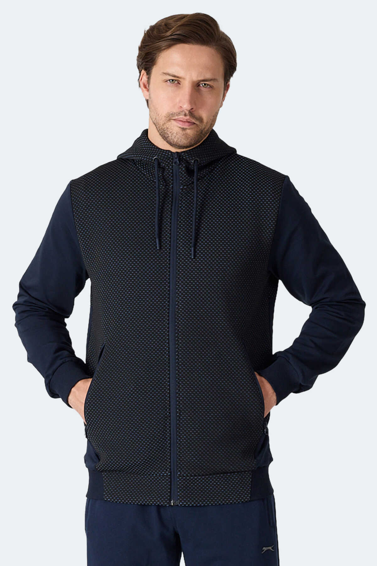 Slazenger FLAME Erkek Kapüşonlu Cepli Lacivert Sweatshırt Slazenger FLAME Erkek Kapüşonlu Cepli Lacivert Sweatshırt