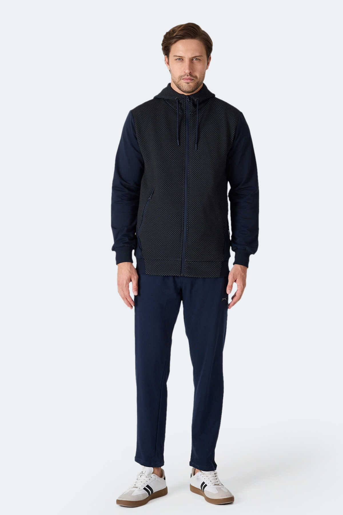 Slazenger FLAME Erkek Kapüşonlu Cepli Lacivert Sweatshırt Slazenger FLAME Erkek Kapüşonlu Cepli Lacivert Sweatshırt