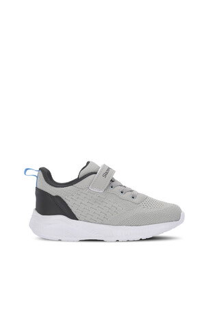Slazenger FLAREX Unisex Çocuk Cırt Cırtlı Gri / Koyu Gri Günlük Spor Ayakkabısı