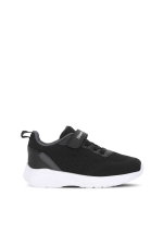 Slazenger - Slazenger FLAREX Unisex Çocuk Cırt Cırtlı Siyah / Koyu Gri Günlük Spor Ayakkabısı