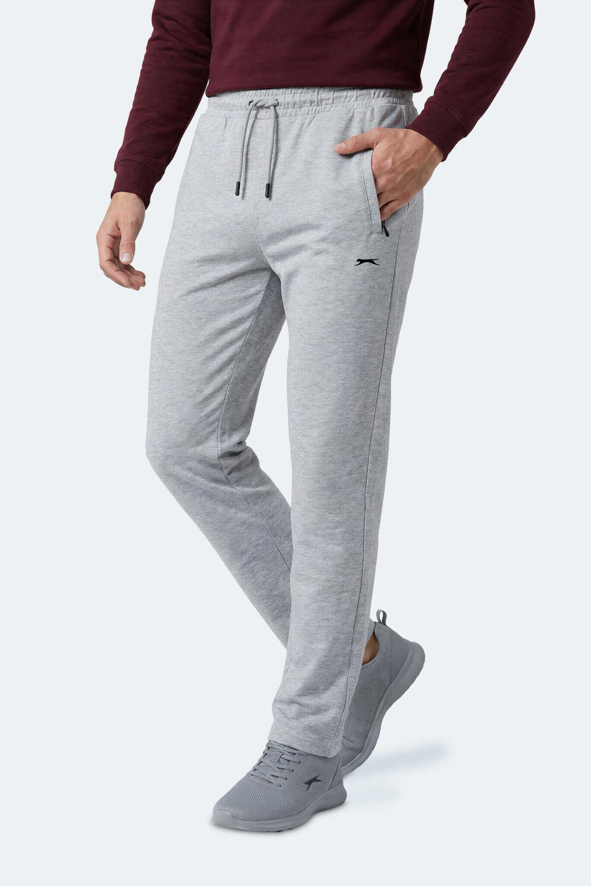 Slazenger - Slazenger FLASHONE Erkek Gri Eşofman Altı