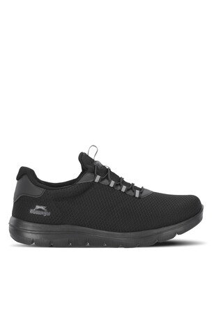 Slazenger FLEX FIT I Erkek Büyük Beden Siyah / Siyah Koşu & Yürüyüş Spor Ayakkabısı 