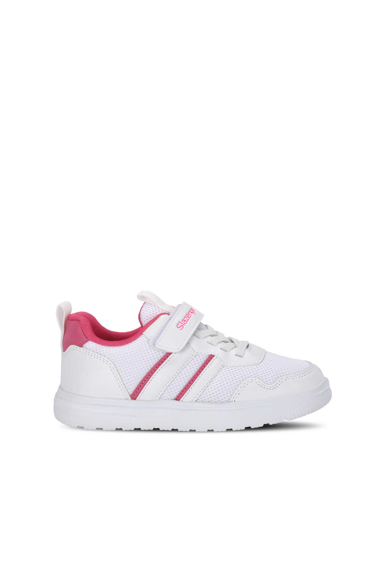 Slazenger - Slazenger FREEDOM I Kız Çocuk Cırt Cırtlı Beyaz / Fuşya Günlük Spor Ayakkabısı