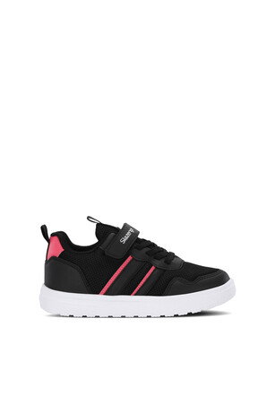 Slazenger FREEDOM I Kız Çocuk Cırt Cırtlı Siyah / Pembe Günlük Spor Ayakkabısı 