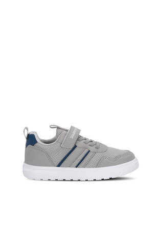 Slazenger FREEDOM I Unisex Çocuk Cırt Cırtlı Gri / Saks Mavi Günlük Spor Ayakkabısı 