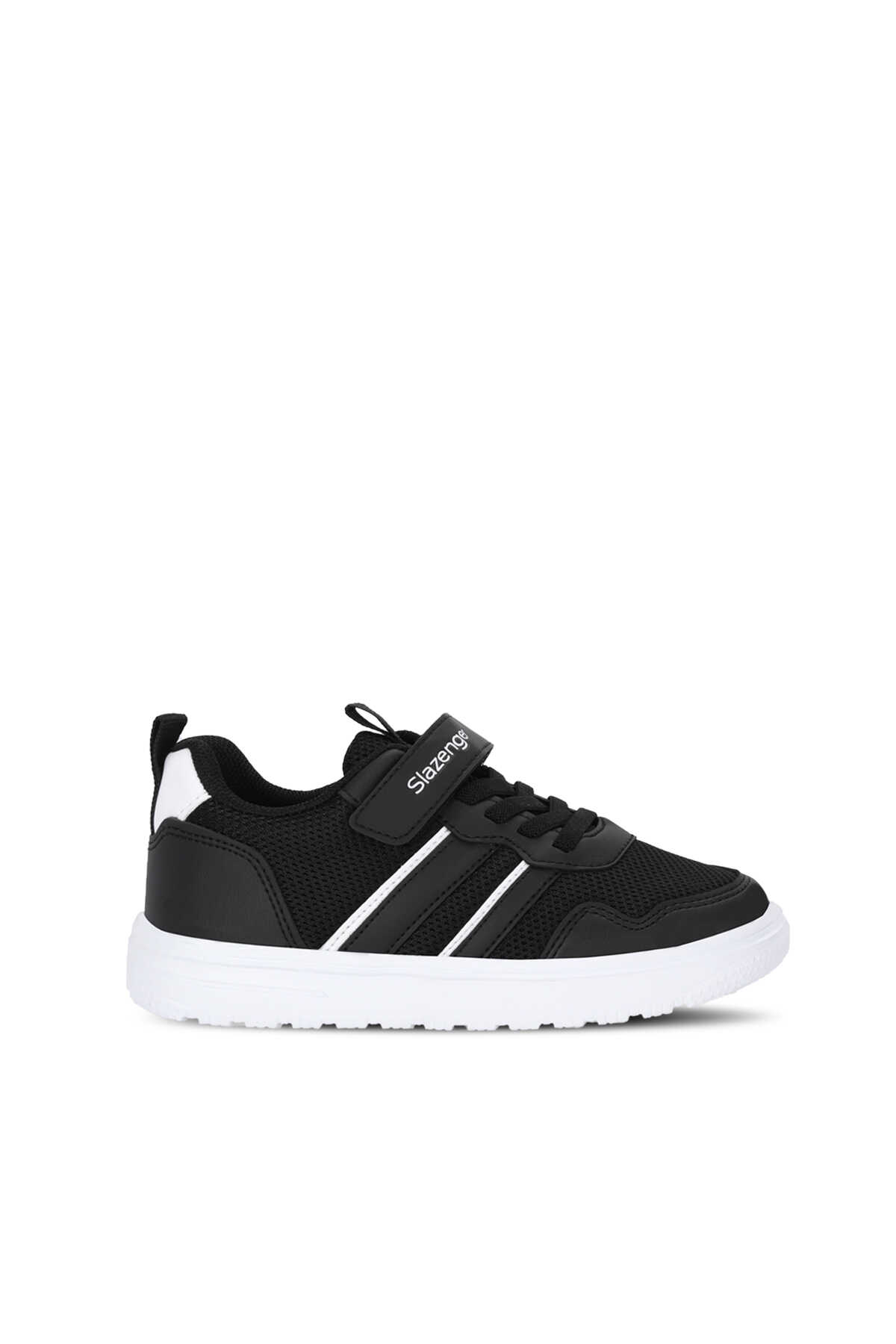 Slazenger - Slazenger FREEDOM I Unisex Çocuk Cırt Cırtlı Siyah / Beyaz Günlük Spor Ayakkabısı