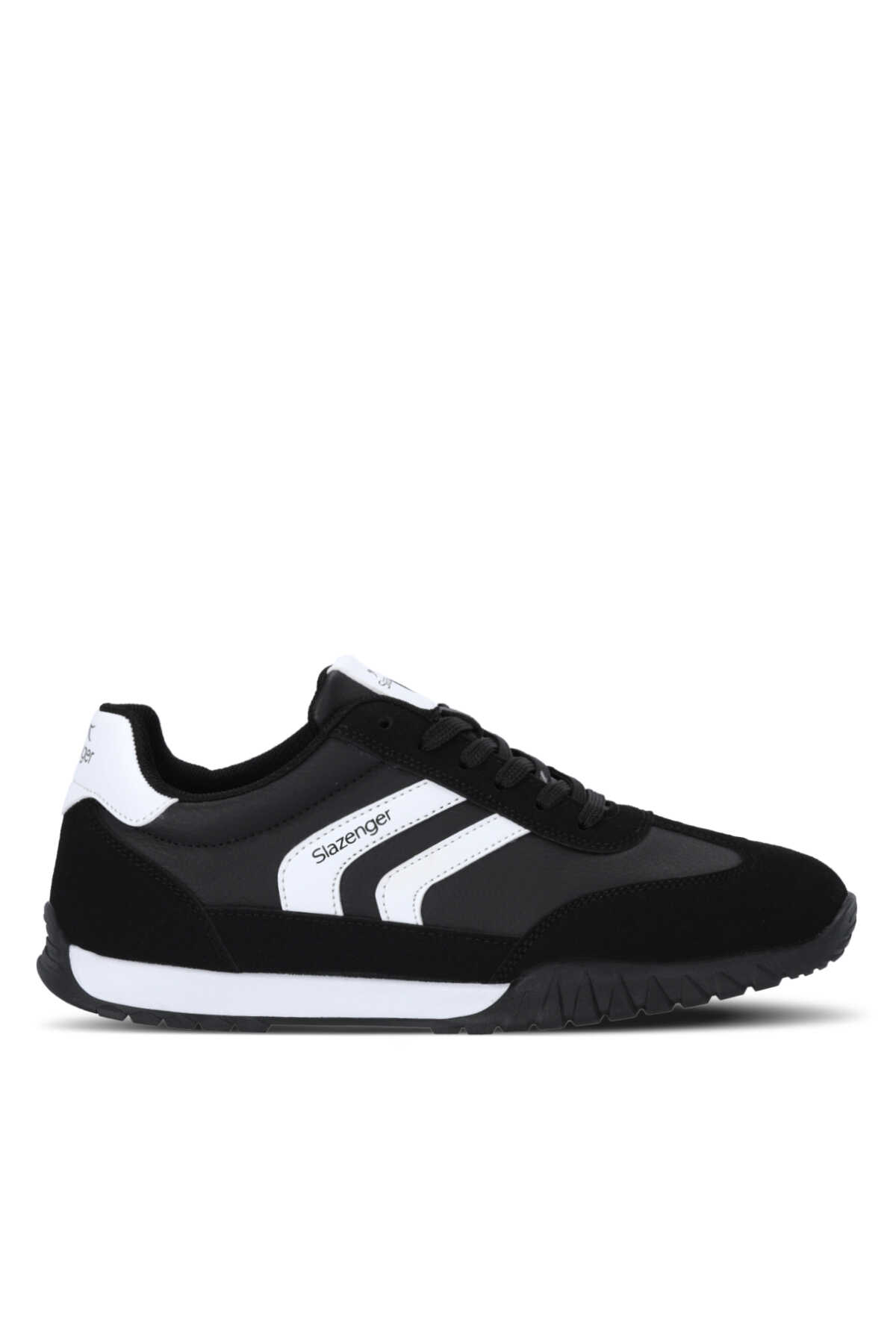 Slazenger - Slazenger FRENCH I Erkek Siyah / Beyaz Günlük Spor Ayakkabısı