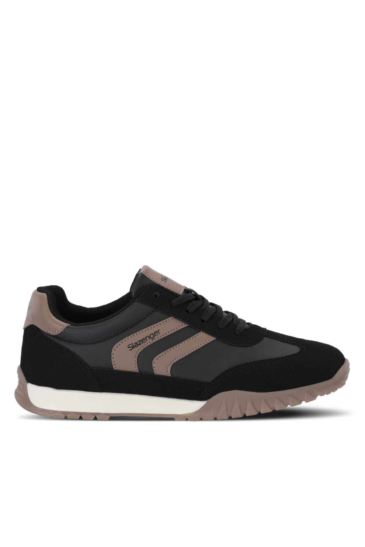 Slazenger - Slazenger FRENCH I Erkek Siyah / Taba Günlük Spor Ayakkabısı