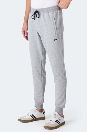Slazenger FRENZY Erkek Fermuar Cepli Gri Eşofman Altı