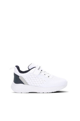 Slazenger FUNKYTOWN I Unisex Çocuk Cırt Cırtlı Beyaz / Lacivert Günlük Spor Ayakkabısı 