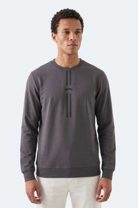 Slazenger - Slazenger GABINO I Erkek Koyu Gri Sweatshırt