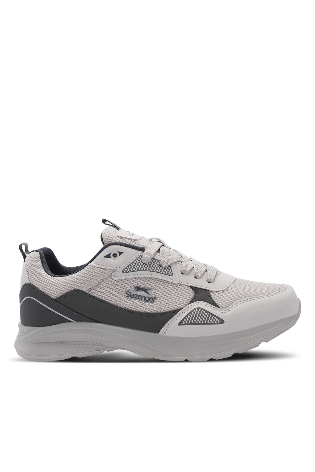 Slazenger - Slazenger GAIN GA Erkek Gri / Koyu Gri Koşu & Yürüyüş Spor Ayakkabısı