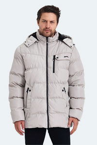 Slazenger - Slazenger GAJA Erkek Kapüşonlu Şişme Bej Mont & Kaban Slazenger - Slazenger GAJA Erkek Kapüşonlu Şişme Bej Mont & Kaban