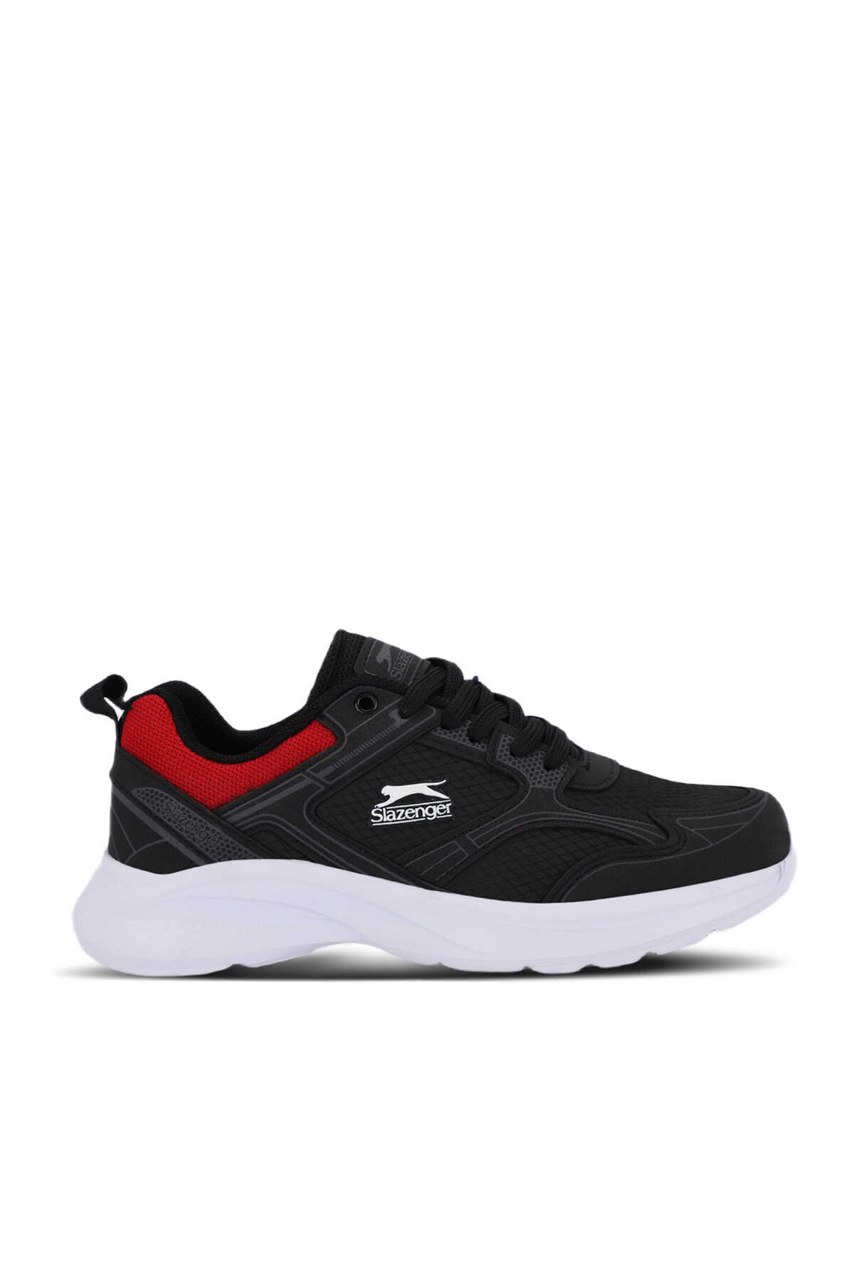 Slazenger - Slazenger GALA I Sneaker Kadın Ayakkabı Siyah / Kırmızı