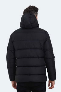 Slazenger - Slazenger GANEA IN Büyük Beden Erkek Kapüşonlu Şişme Siyah Mont & Kaban Slazenger - Slazenger GANEA IN Büyük Beden Erkek Kapüşonlu Şişme Siyah Mont & Kaban