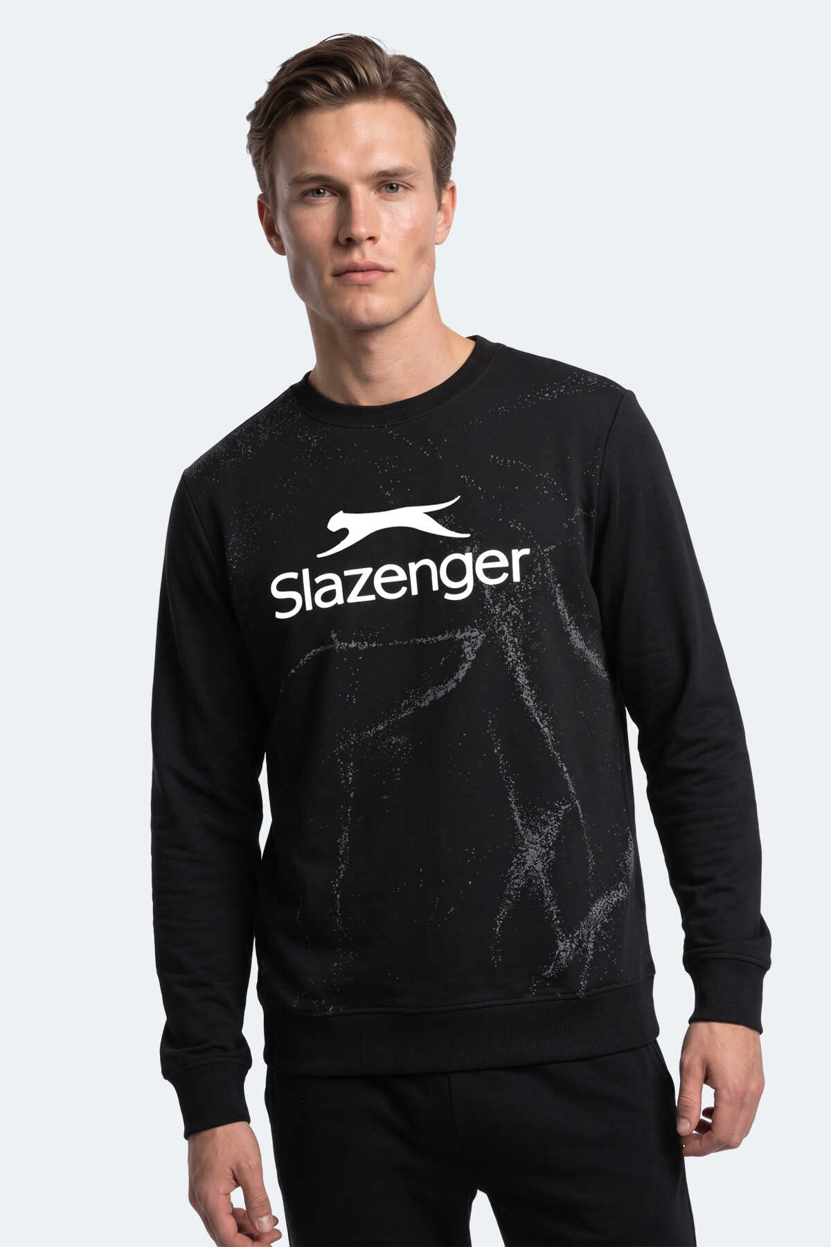 Slazenger - Slazenger GANG Erkek Siyah Sweatshırt