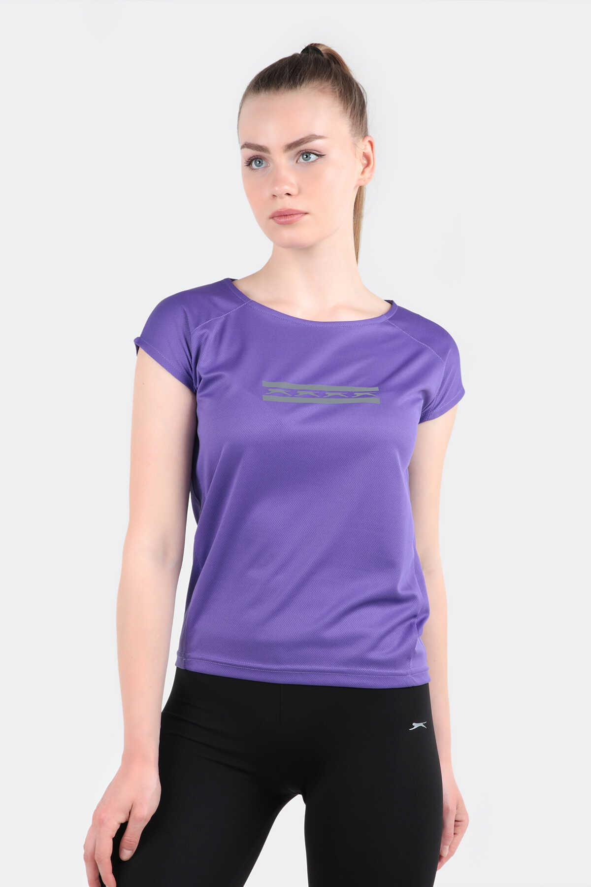 Slazenger - Slazenger GANIX Kadın Tişört Lila