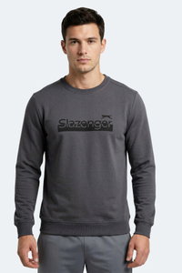 Slazenger - Slazenger GARAGE Erkek Koyu Gri Sweatshırt