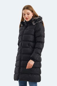 Slazenger - Slazenger GARLIC IN Kadın Kapüşonlu Şişme Siyah Mont & Kaban Slazenger - Slazenger GARLIC IN Kadın Kapüşonlu Şişme Siyah Mont & Kaban