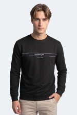 Slazenger - Slazenger GARRET Erkek Siyah Sweatshırt