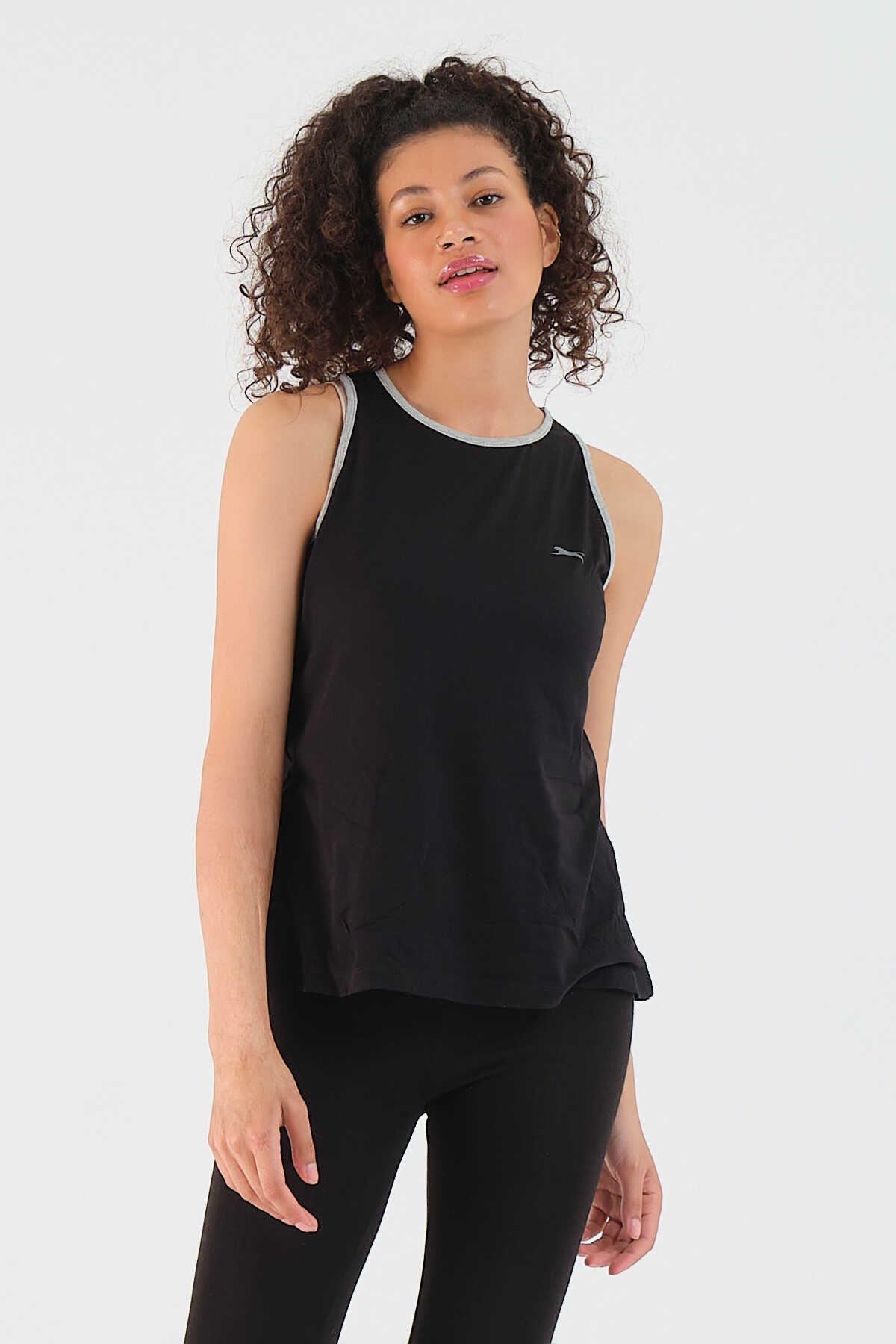 Slazenger - Slazenger GAZ Kadın Tişört Siyah