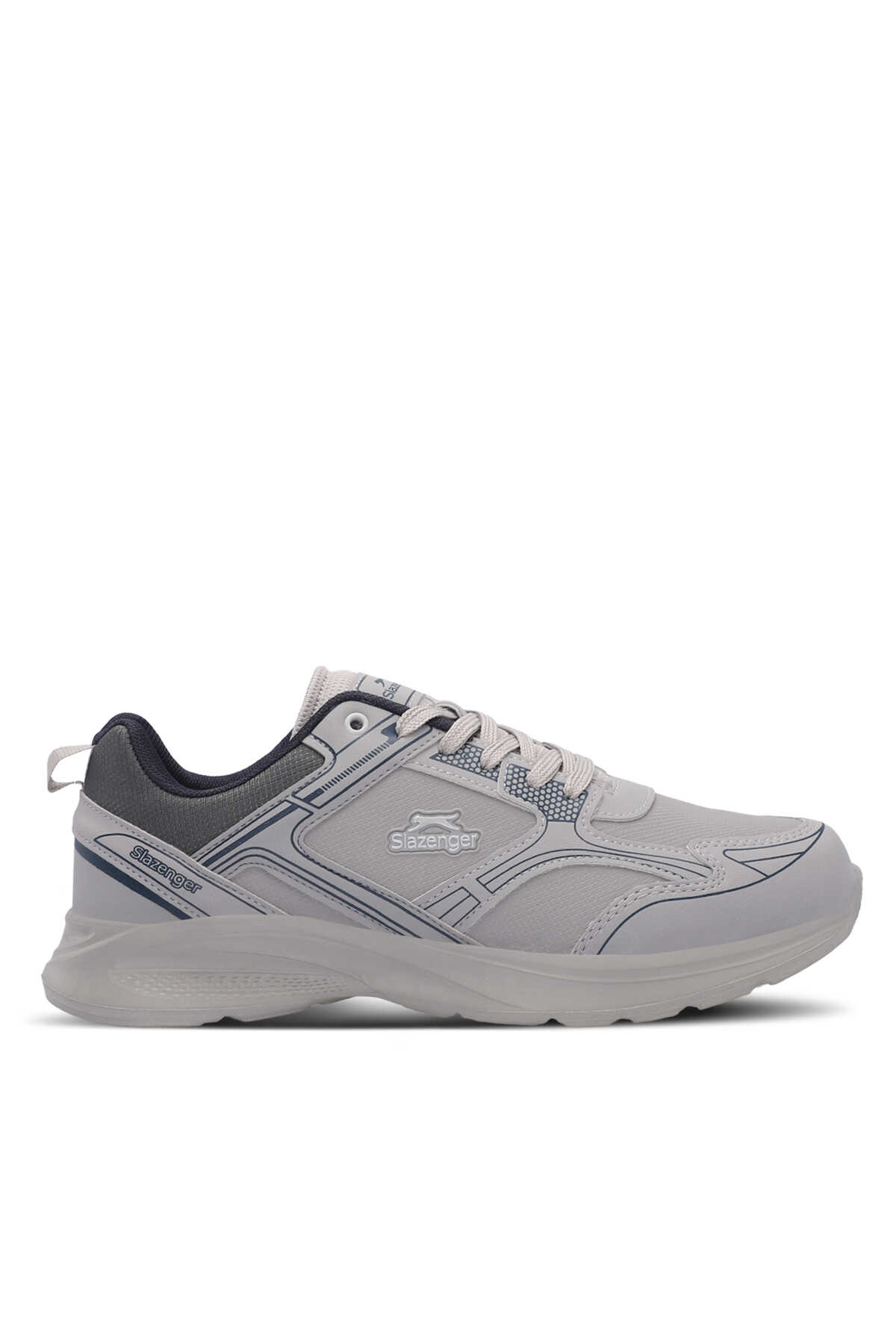 Slazenger - Slazenger GIMA Erkek Gri / Lacivert Günlük Spor Ayakkabısı