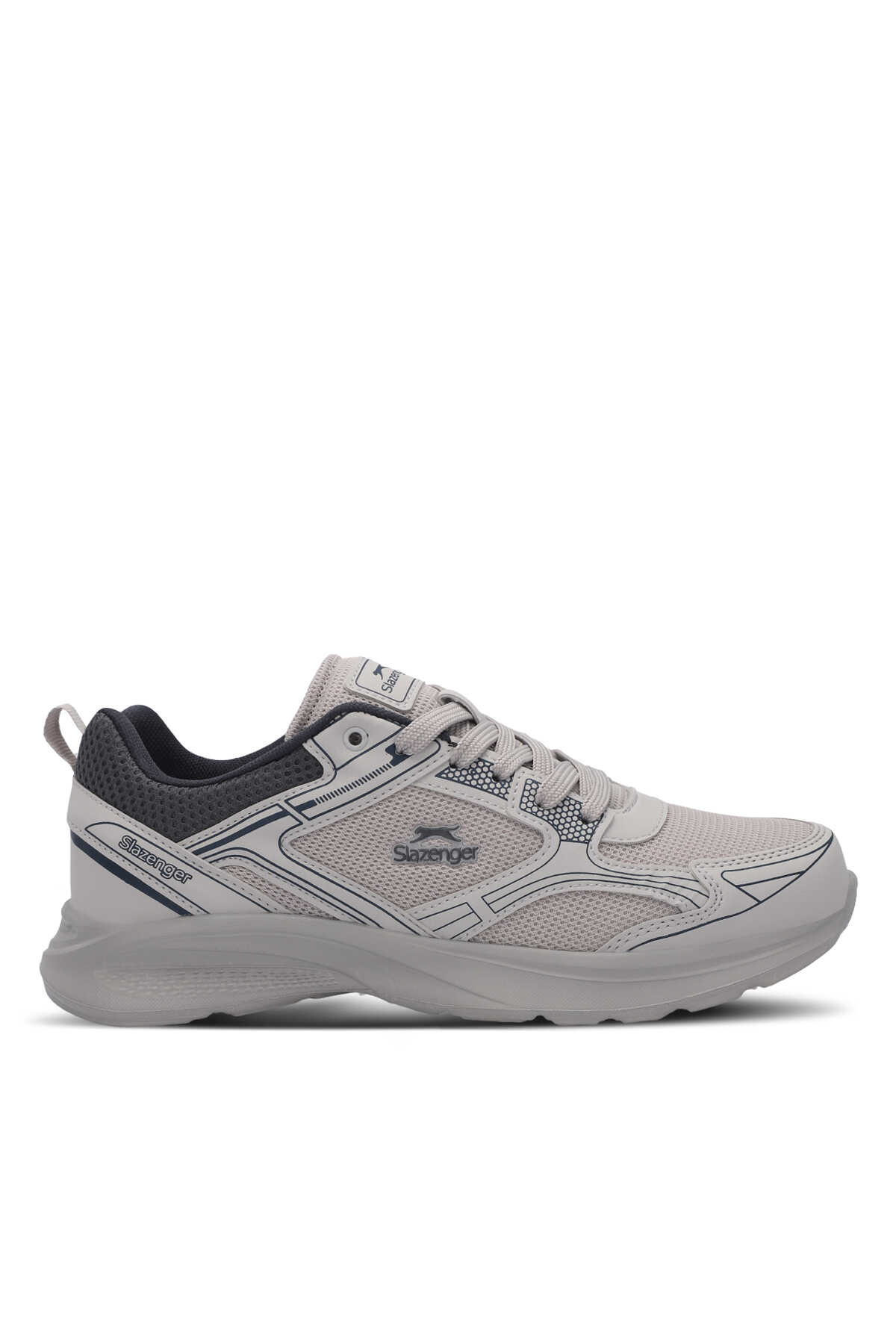 Slazenger - Slazenger GIMA Erkek Gri / Lacivert Koşu & Yürüyüş Spor Ayakkabısı